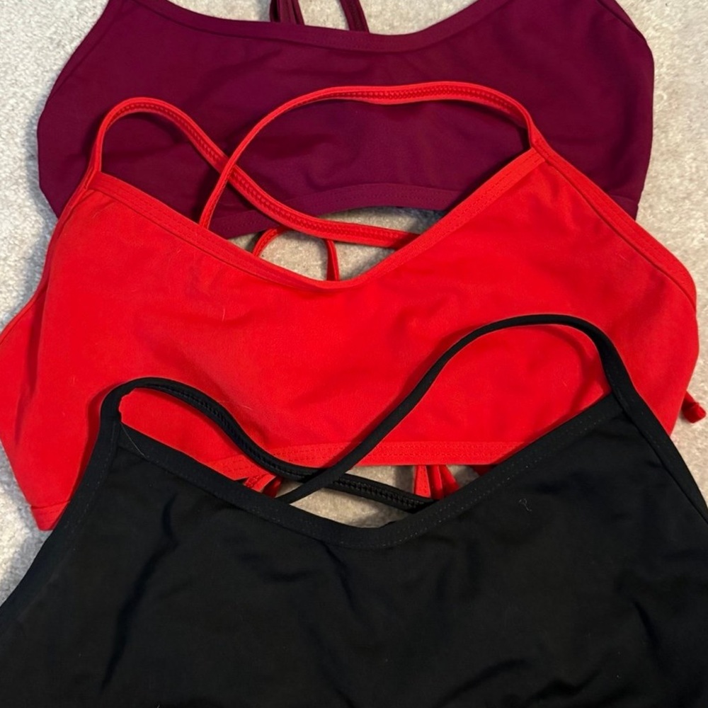 Joyln bikini tops- Black, Red, and Maroon Bikini Tops-Ryan style sz L